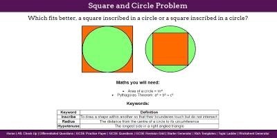 Square and Circle Problem thumbnail